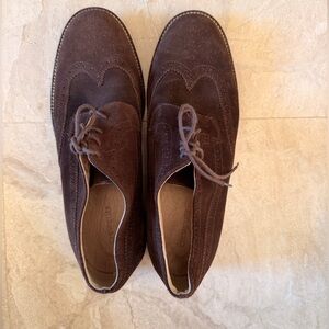 Crewcuts Shoes Womens 7 Brown Suede Wingtip Oxfords Brogue Preppy